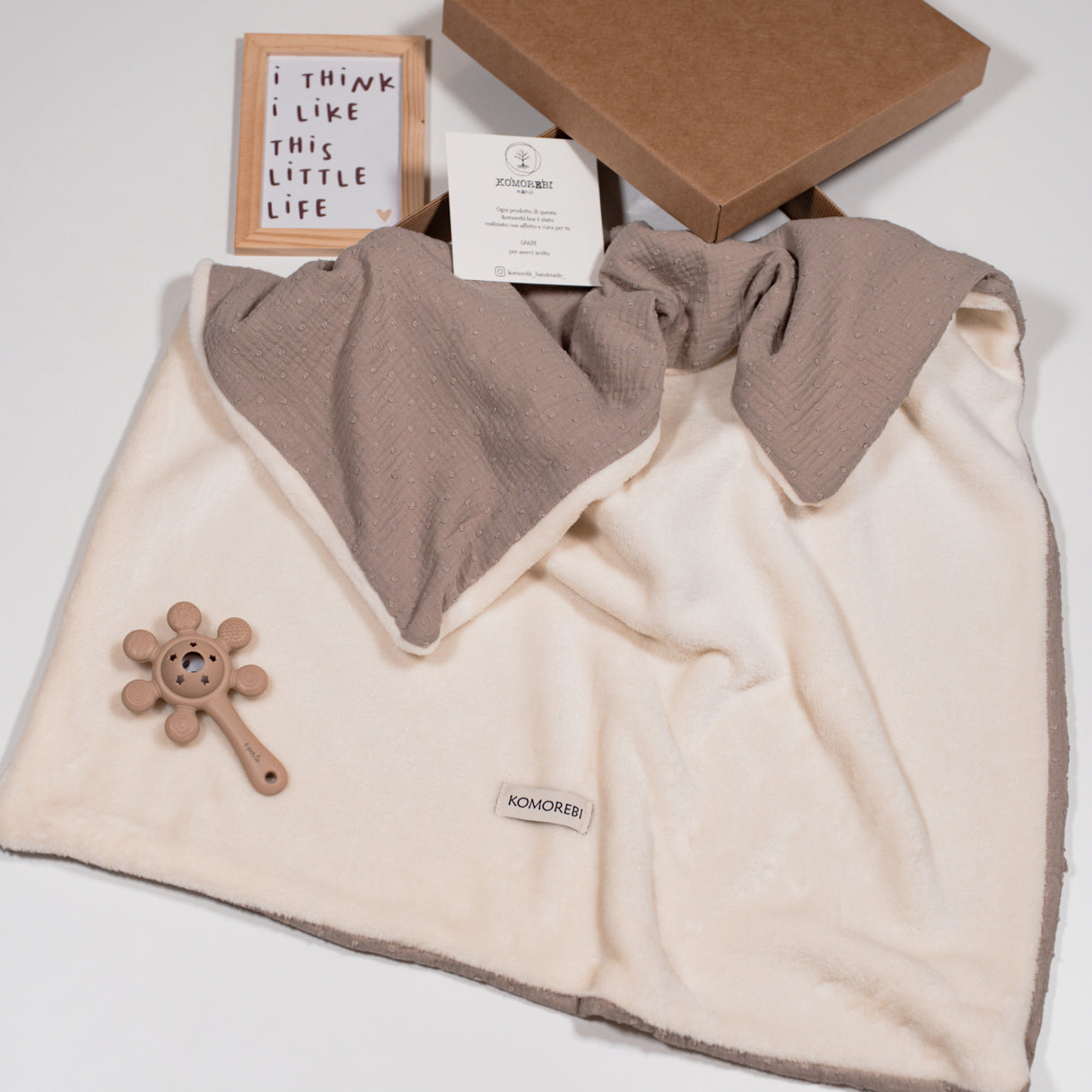 COPERTA CON PILE AVORIO