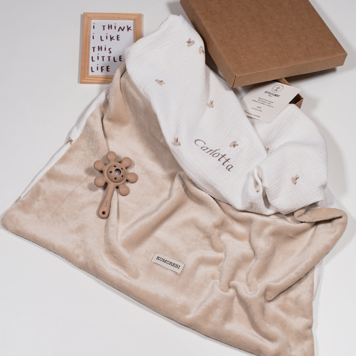 COPERTA CON PILE BEIGE
